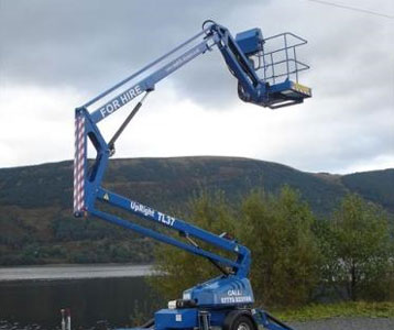 cherry picker forklift images